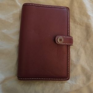 Coach Leather Agenda Planner Calendar Folio